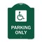 Signmission ADA Compliant Parking Accessible, Green & White Aluminum Sign, 18" x 24", GW-1824-24662 A-DES-GW-1824-24662 - alternate 1